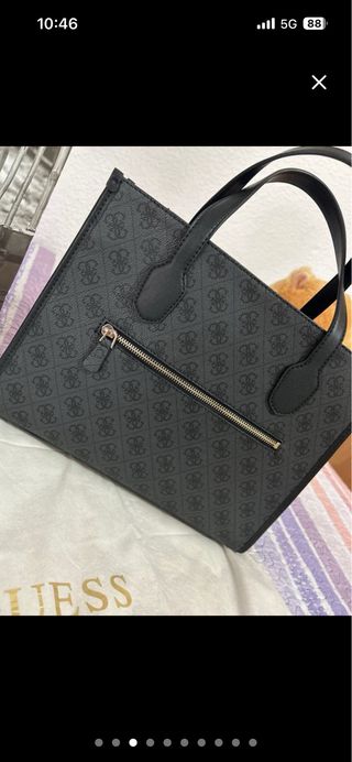 Bolso Guess Negro Monogram