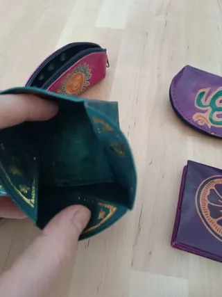 Monederos de piel varios diseños