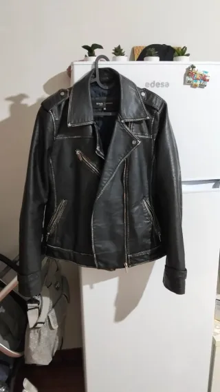 Chaqueta Biker Mujer Negra