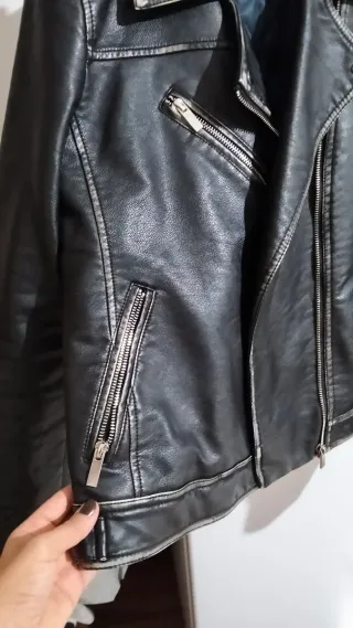 Chaqueta Biker Mujer Negra