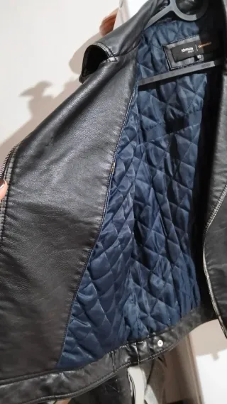 Chaqueta Biker Mujer Negra