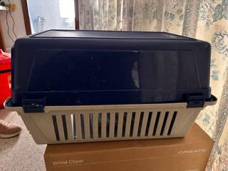 Transportín Perro Azul y Gris