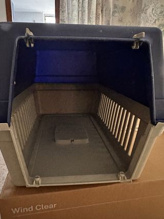 Transportín Perro Azul y Gris