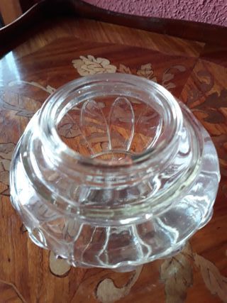 Pieza cristal Art Déco lámpara