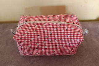 Conjunto 3 neceseres cuadros vichy