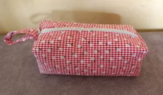 Conjunto 3 neceseres cuadros vichy