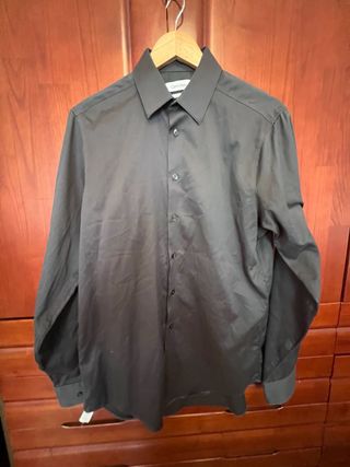 Camisa Calvin Klein Hombre Gris Oscuro Talla M