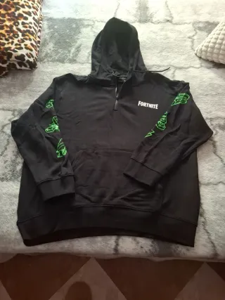 Sudadera Fortnite Negra Talla XL