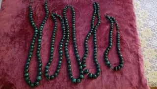 Lotto collane malachite da infilare