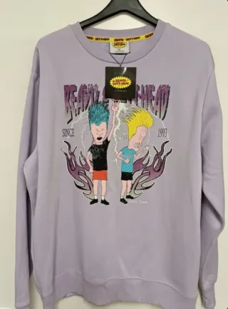 SUDADERA BEAVIS AND BUTT-HEAD MTV CON ETIQUETAS