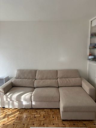 Divano Chaise Longue Beige 3 Posti IKEA