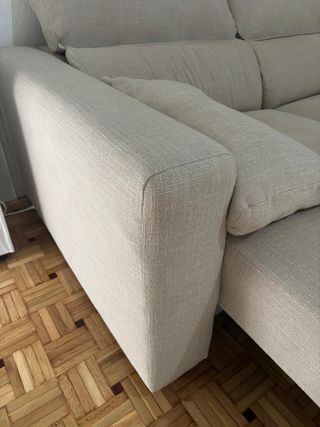 Divano Chaise Longue Beige 3 Posti IKEA