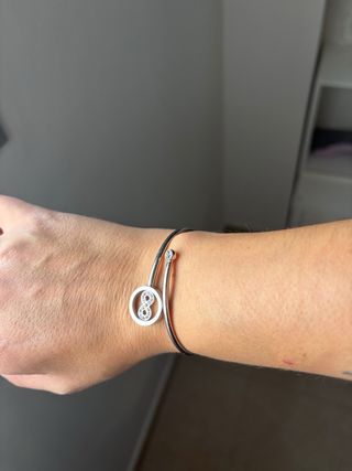 Pulsera Lotus Style Infinito Plata