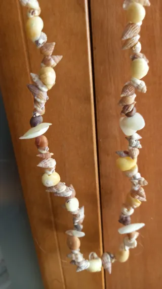 Collar y pulsera de conchas vintage