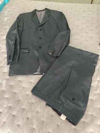 Traje CORTEFIEL Talla 50 Azul Grisáceo