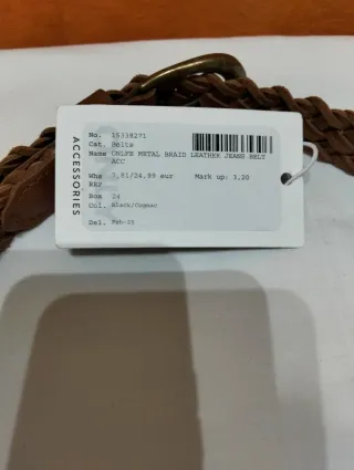 Cintura intrecciata ONLY donna 101 cm