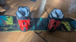 Tabla Snowboard con Fijaciones 1.20cm