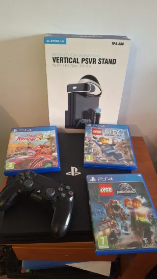 PS4 Pro + 3 Juegos + Soporte Vertical
