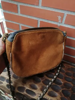 Bolso Sessun Beige y Marrón