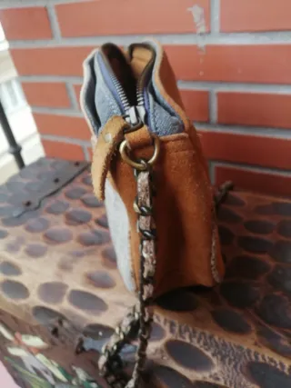 Bolso Sessun Beige y Marrón