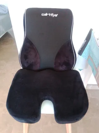 Respaldo y cojín ergonómico