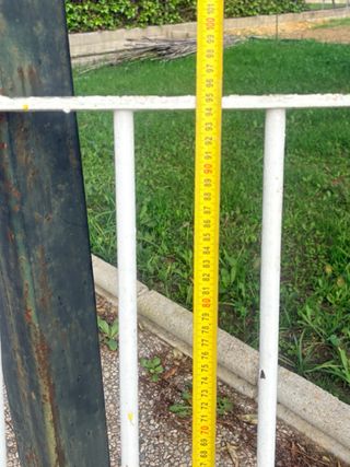 Reja de hierro blanca