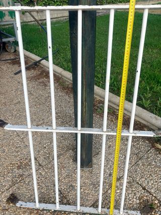 Reja de hierro blanca