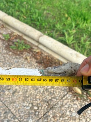 Reja de hierro blanca