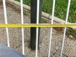 Reja de hierro blanca