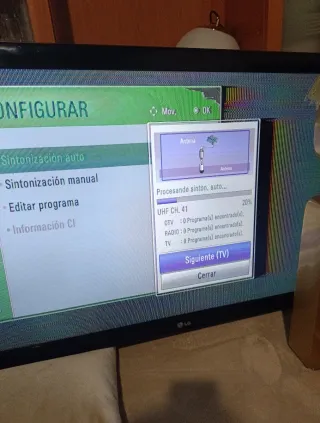 Televisión LG Negra
