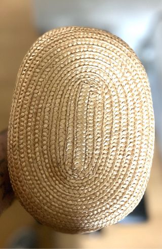 Bolso de mano vintage rafia bambú