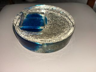 Svuota Tasche Murano Vidrio Azul Transparente