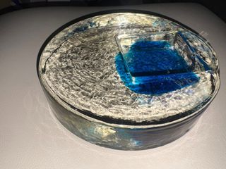 Svuota Tasche Murano Vidrio Azul Transparente