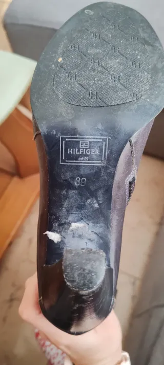 Botas altas Tommy Hilfiger marrones talla 39