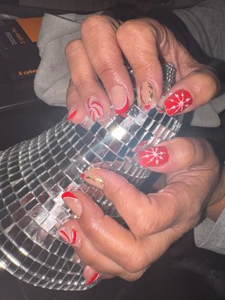 uñas de navidad
