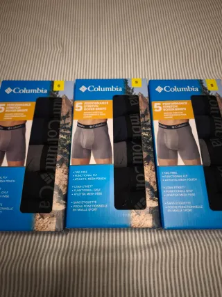 Columbia Boxer Briefs Talla S (5 Pack)