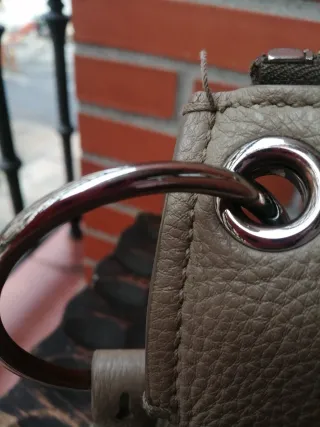 Bimba y Lola Bolso Beige Piel