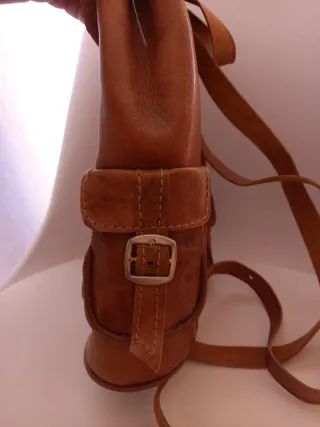 Mochila de cuero