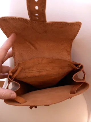 Mochila de cuero