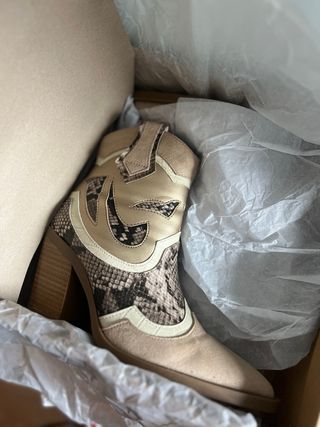 Botines Corina Beige/Multicolor