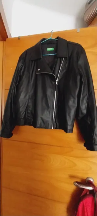 Chaqueta Biker United Colors of Benetton Negra