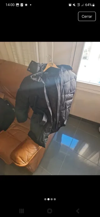 Abrigo Salsa Jeans Negro Talla L Unisex