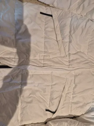 Abrigo Nike Blanco Plumas