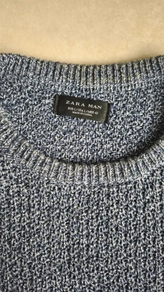 Jersey Zara Man Gris Hombre