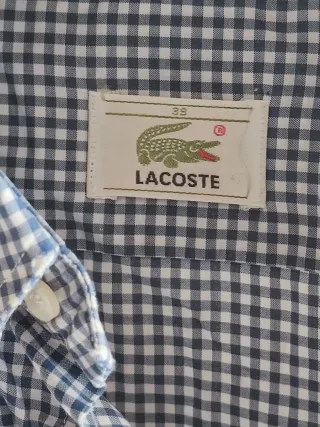 Camicia Lacoste a quadri uomo taglia M