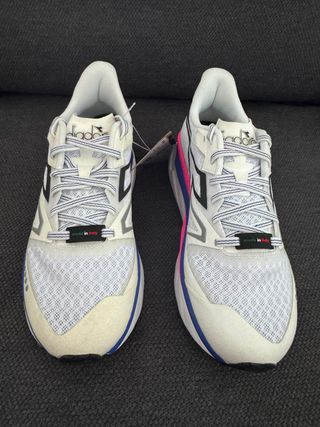 Zapatillas Diadora Correr Blancas y Azules