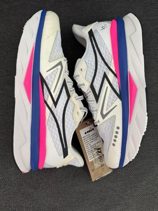 Zapatillas Diadora Correr Blancas y Azules