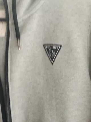 Sudadera Hollister Gris con Cremallera