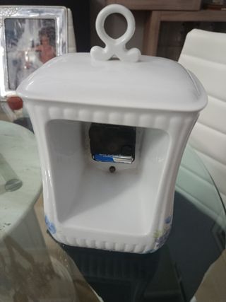 Reloj de Porcelana Vintage Flores Azules