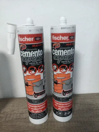 Fischer Cemento Express 310ml Gris Oscuro 2 X 9€